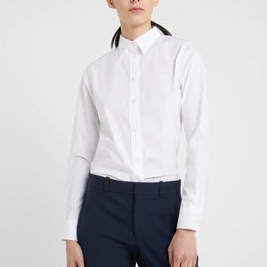 RL easy care non iron button down lavender shirt